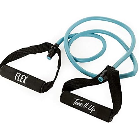 Tone It Up Widerstandsband I Workout Gummi Widerstandsband mit Griffen für Krafttraining, Straffung und Modellierung - Arme, Beine, Gesäßmuskeln und Rumpfübungen Cover