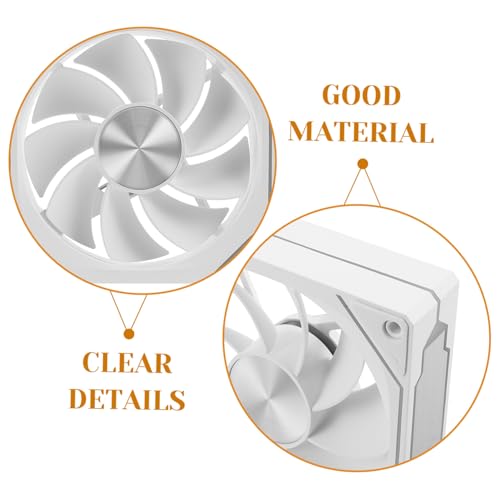 Ventilador silencioso PC SOIMISS regulable de 800 a 1600 RPM con iluminación RGB ideal gamer 3