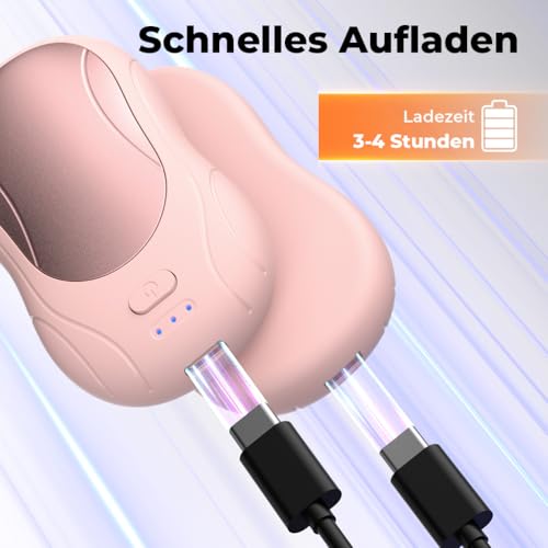 VOSFEEL Elektrischer Handwärmer 2er-Pack, Handwärmer Magnetische Tragbare 6000mAh, 3 Einstellbaren Heizmodi USB Wiederaufladbar… – Ansicht 6