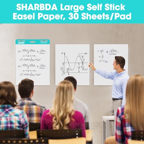 Sharbda W30-102 Sticky Easel Pad, 25 In X 30 In,Flip Chart Paper thumb #1
