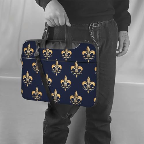 Bolso para laptop Fleurs-De-Lis dorado 13 pulgadas impermeable miniatura 2