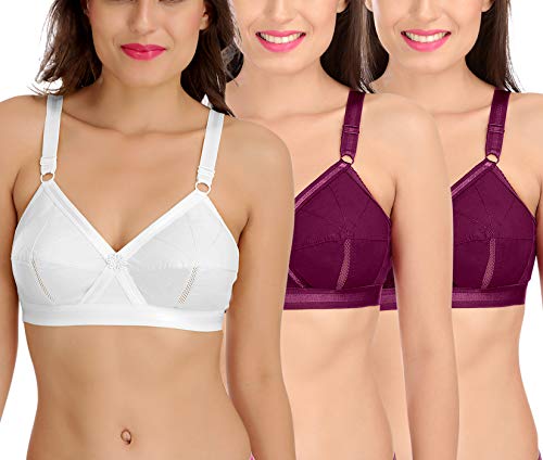 Image of SONA Perfecto Plus Size Cotton Bra for Woman Full Coverage Pack of 1