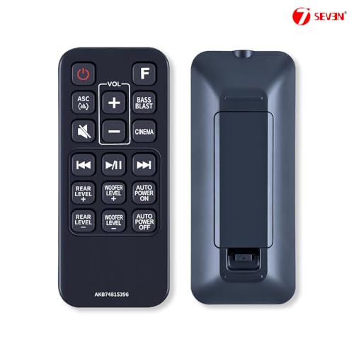 Image of 7SEVEN Compatible for Lg Soundbar Remote Control Original AKB74815396 Model Match Exactly Key by Key to Replicate Performance as Like Genuine Control