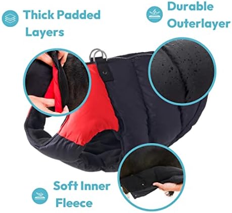 Gooby Padded Vest Dog Jacket, Blue, Small image 5