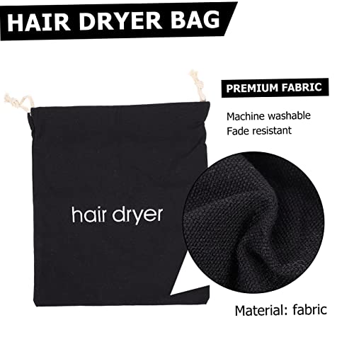 Bolsa de cordón para secador de pelo y organizador portátil de almacenamiento 3 piezas 5