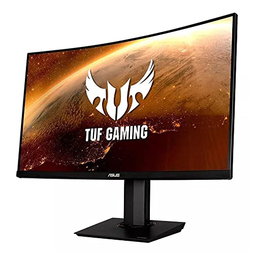 ASUS TUF Gaming 32' 2K HDR Tela Curvo(Vg32Vq) WQHD(2560 X 1440) 144Hz, 1Ms, Desfoque De Movimento Baixo Extremo, Alto-Falante, Sincronização Adaptável, Prêmio De Freesync, Vesa... glide