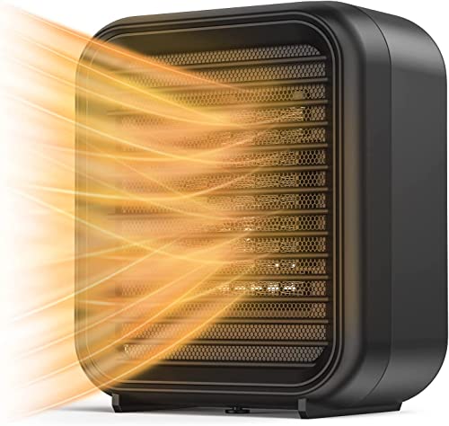 Elpine Riscaldatore Elettrico Alogeno 400W/800W - Portatile, Quarzo, Calore Istantaneo, Grigio