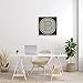 Stupell Industries Modern B Initial Round Elevator Key Shape Framed Wall Art