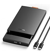 UGREEN 2.5 Inch Hard Drive Enclosure, USB C 3.1 6Gbps External HDD Case, UASP Supported, Compatib...