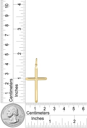 Amazon Essentials Mens Solid Tubular Cross Pendant Necklace, 24" (previously Amazon Collection)2