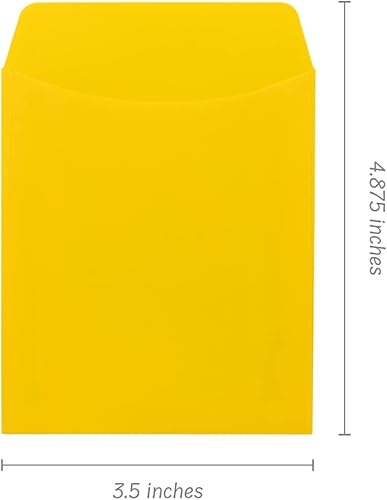 Miniatura 7 de Hygloss Products, sobres para tarjetas de biblioteca, no adhesivos, 3,5 x 4,875 pulgadas