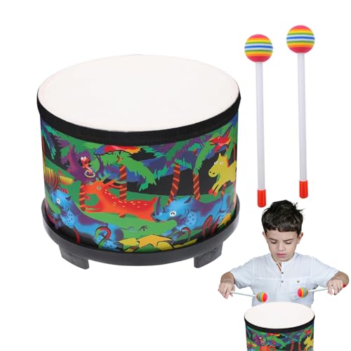 Batería Infantil | Instrumentos Musicales para Bebés 20 Cm | Juguete Educativo Sensorial con 2 Baquetas para Niños Niñas | Regalo Navidad