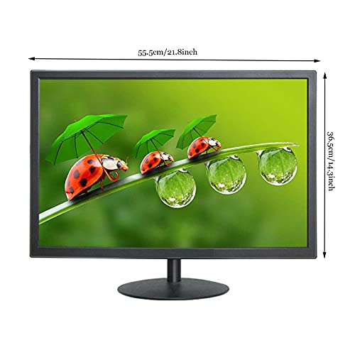 Image of 24-inch Desktop Monitor Portable Full Hd LCD External Monitor 1920x1080p with Hdml+vga Interface Suitable Monitor for Standing Home Offices Computers Games