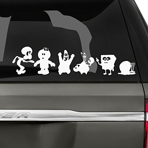 CrisPhy Adesivo famiglia Spongebob a bordo