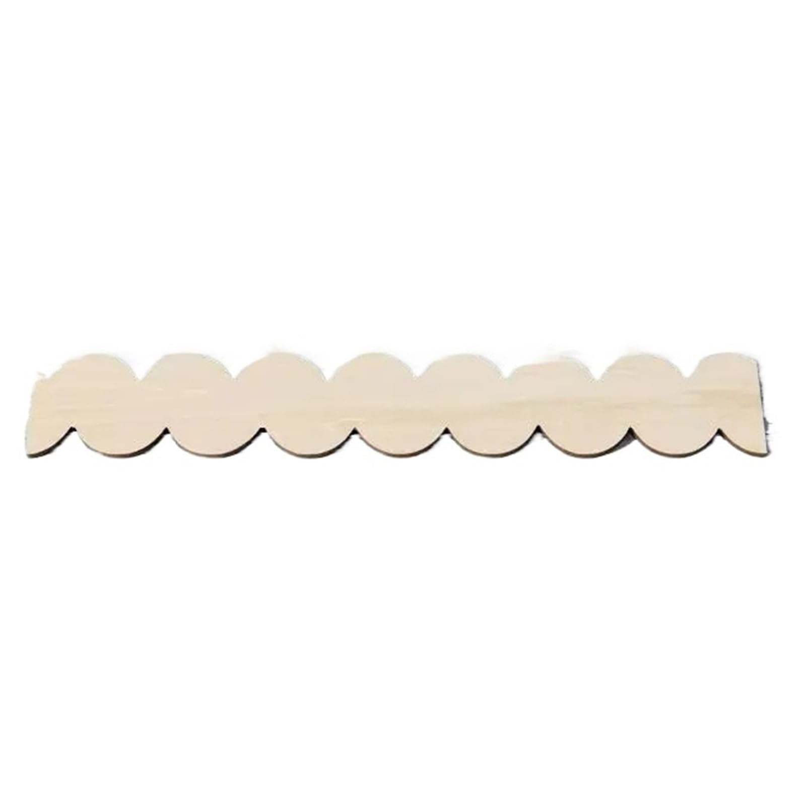 Gewellter Rand Dekorative Holzleiste 20-teiliges gewelltes Holzform-Set – gewellte Wandbordüre for Kinder Wanddekoration aus Holz selbst bemalte Bordüre