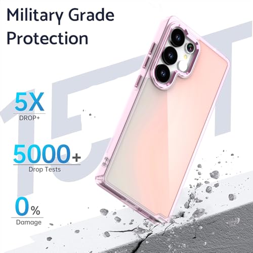 MVVKKY Capa protetora de celular luxuosa, dupla camada, antiqueda, para Galaxy A24 4G (roxa)