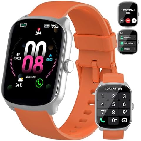 Smart Watch for Men Women (Dial/Answer Calls), 1.95"HD Curved Screen Smartwatch, Heart Rate/Sleep Monitor Fitness Watches, 112+ Sports Modes Activity Trackers, IP68 Waterproof Watch for Android iOS Cover