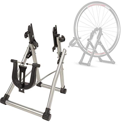 Huairdum Bicycle Wheel Truing Stand, Aluminum Alloy Bicycle Wheel Maintenance Durable Bike Cycling Accessory Parts for 100mm Front Flower Drum Drive - Thumbnail 5
