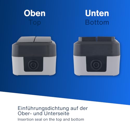 REV AquaStorm Serienschalter, Lichtschalter, Feuchtraum, IP55, anthrazit – Ansicht 4