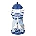Produktbild Unbekannt 13.5cm Metall Leuchtturm Strandlicht mit LED Leuchte Maritime Kerzenhalter Seedekor # 2
