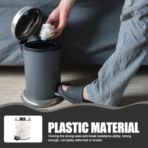 Caneca de Basura Plástica con Pedal 8L para Cocina miniatura 5