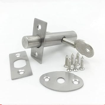 Security Deadbolt 2pcs Stainless Steel Mortice Door Lock Bolt Thumb Turn Anti-Theft