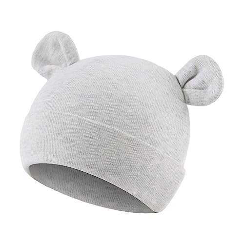 Image of JANGANNSA Cotton Newborn Baby Girls Hat Spring Newborn Boys Hat Cute Rabbit Infant Beanie