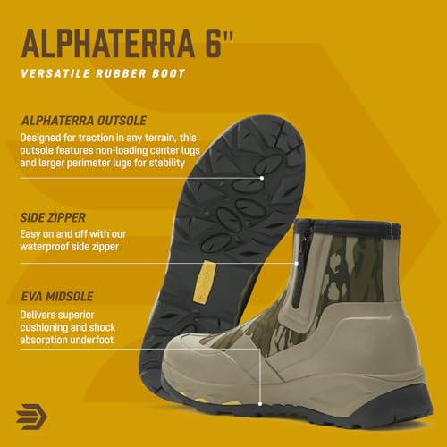 LaCrosse AlphaTerra 6" Zip-Up Waterproof Hiking Boots for Men - Alphaterra Outsole, Active Fit, EVA Midsole Side-Zip3