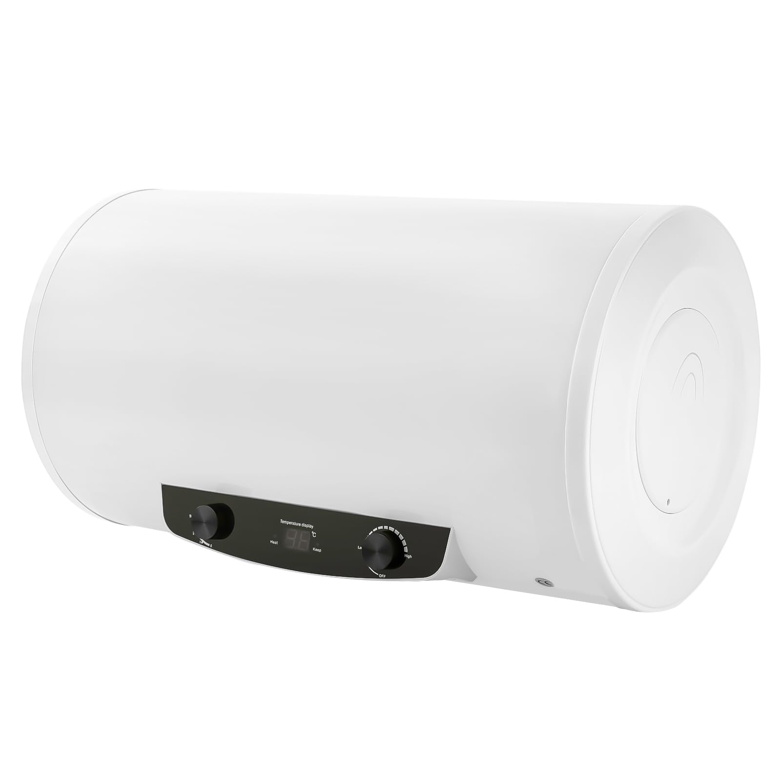 Calentador de agua eléctrico, 2000 W, 220 V, enchufe europeo, pantalla digital, IPX4, montaje en pared, incluye ducha y grifo, para baño, cocina, caravana
