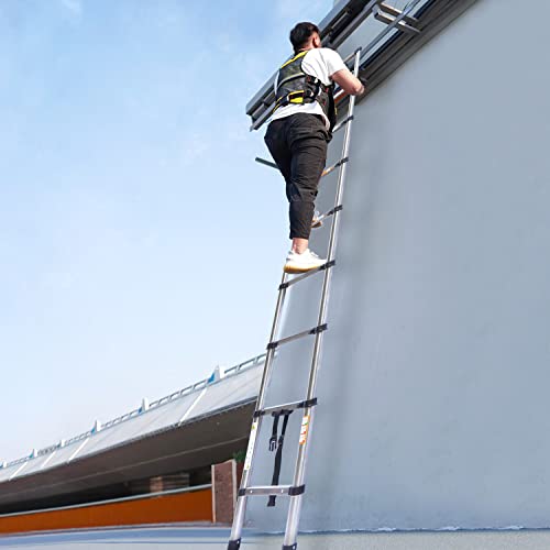 2.6M Telescopic Ladder 8.5FT Multi-Purpose Stainless Steel Telescoping Ladder Extendable Portable Loft Ladder with EN131 Standard Easy to Carry for Draw Wall Replace Bulb Clean Window Repair Roof 7 2.6M Telescopic Ladder 8.5FT Multi-Purpose Stainless Steel Telescoping Ladder Extendable Portable Loft Ladder with EN131 Standard Easy to Carry for Draw Wall Replace Bulb Clean Window Repair Roof - Image 7