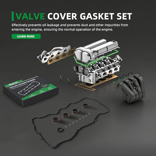 Image of Valve Cover Gasket Set 12030-5a2-a01 for Honda Accord 2013-2017, 2.4L L4 2356cc 144cid, Replace# VS50953R, VS50887, VS50916, 12341-5A2-A01