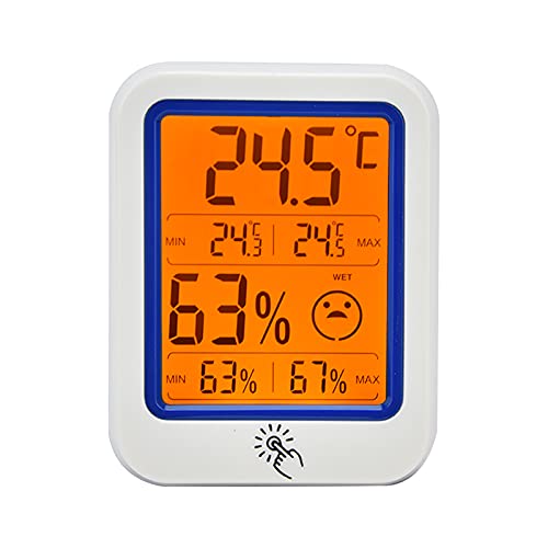 Gavigain Electronic Thermometer Hygrometer Digital Temperature Humidity Meter LCD Night Light for Home Industry
