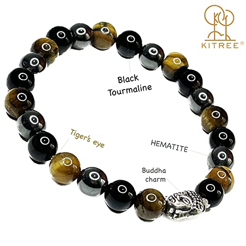 Image of HEALING AND SEMI-PRECIOUS CRYSTAL STONE BRACELET 8 MM ROUND FOR FENSHUI