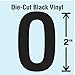 Die Cut Letter Label, O, 10 Cards, PK10 (4 Pieces)