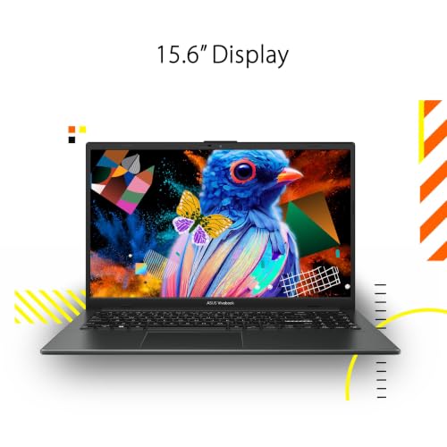 Image of ASUS Vivobook Go 15.6 inch FHD Slim Laptop, AMD Ryzen 3 7320U Quad Core Processor, 8GB DDR5 RAM, 256GB SSD, Windows 11 Home, E1504FA-AB34 with Microsoft 365 Personal (1 Year)