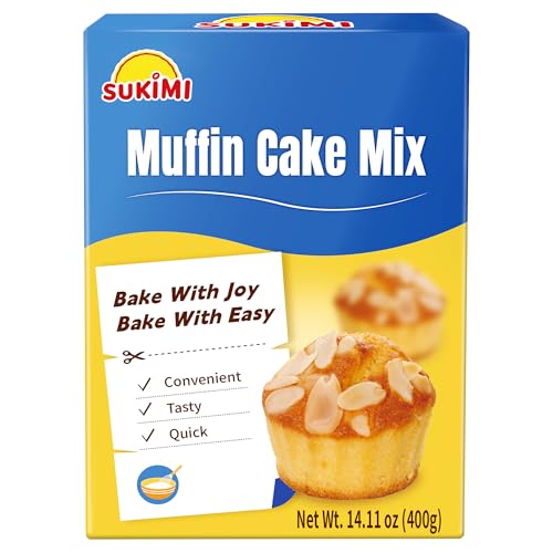 SUKIMI Soft and Fluffy Muffin Mix 400g, Dairy-free Muffin and