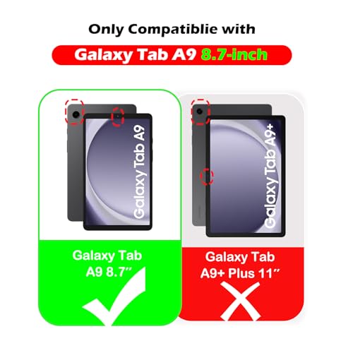 Image of YRH for Samsung A9 / A11 Tablet Case 8.7 inch, Slim Light Stand PU Lether Cover for Galaxy Tab A9 / A11 Tablet Case, Purple