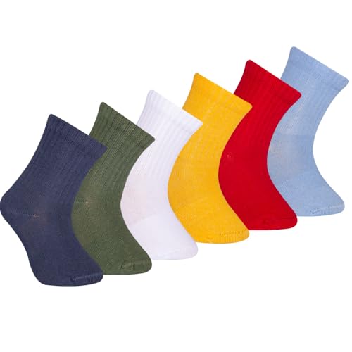 Baby Ribbed Crew Socks 6-Pack