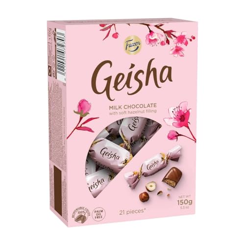 Fazer Geisha Milk Chocolate with Soft Hazelnut Filling 150g