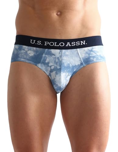 Image of U.S. Polo ASSN. Mens OEB03 Cotton Stretch Tie Dye Underwear Briefs - Pack of 1