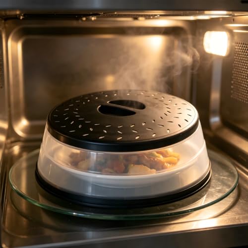 Image of Collapsible Microwave Splatter Cover(white, 10.5IN)