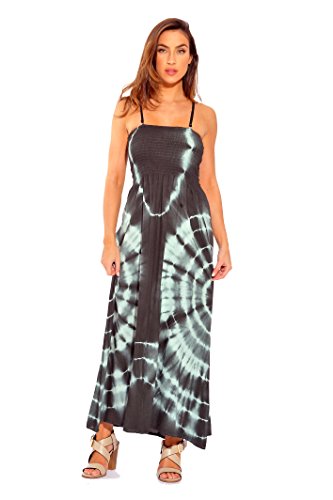 Image of Riviera Sun Maxi Summer Dress for Women Long Sundress with Removable Straps