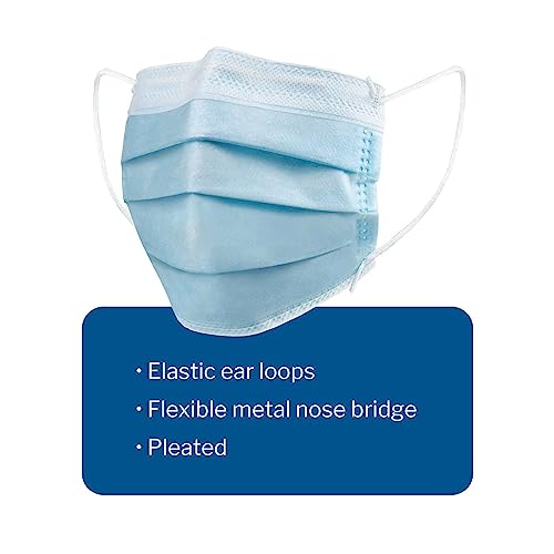 McKesson Medical Face Masks, Level 1, Non-Sterile, Blue, 7 x 3.75 in, 50 ct - image 3