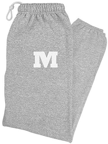 Monmouth College Primary Logo Mens Jogger Sweatpants, Athletic Heather, S