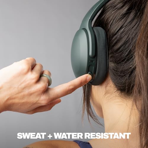 Image of Skullcandy Crusher 540 Active Wireless Bluetooth Headphones with Multi-Sensory Bass, Noise Isolating Over-Ear Fit, Sweat and Water Resistant, 40 Hours Battery, Microphone for iPhone Android - Forest