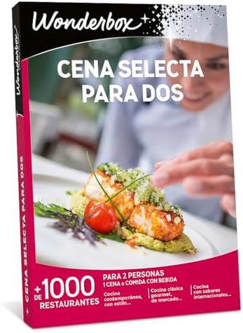 Wonderbox - Caja Regalo - Cena gourmet para dos - vivir juntos un...