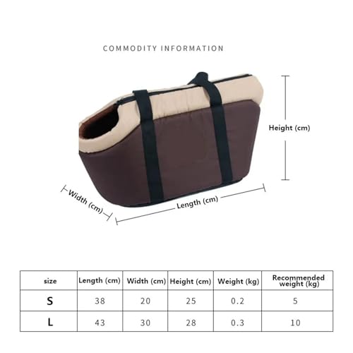 Sac à dos de transport pour chat et chiot beige taille S - 4