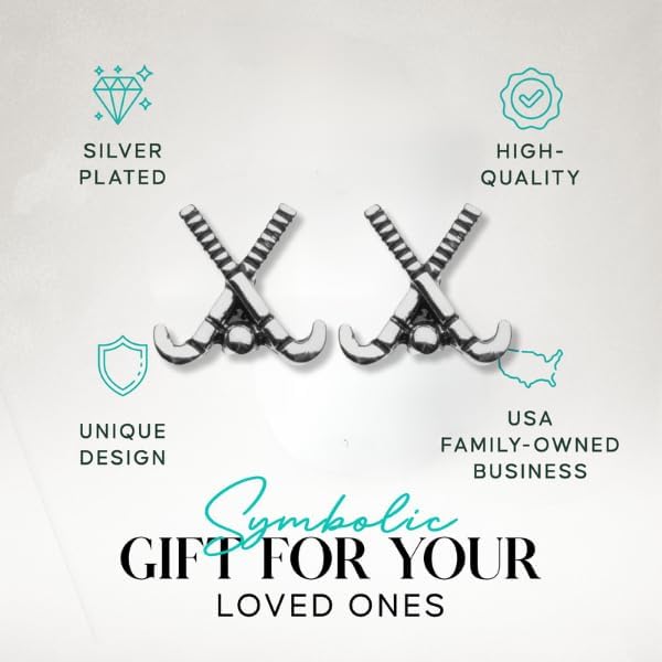 Field Hockey Stud Earrings - Image 3