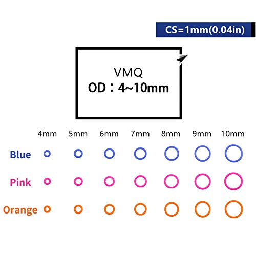 Spessore silicone 20pcs multicolore gomma
