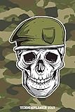  Terminplaner 2021: Totenkopf Militär Design Jahresplaner und Kalender von Januar bis Dezember 2021 mit Ferien, Feiertagen und Monatsübersicht - Organizer und Zeitplaner für 1 Jahr